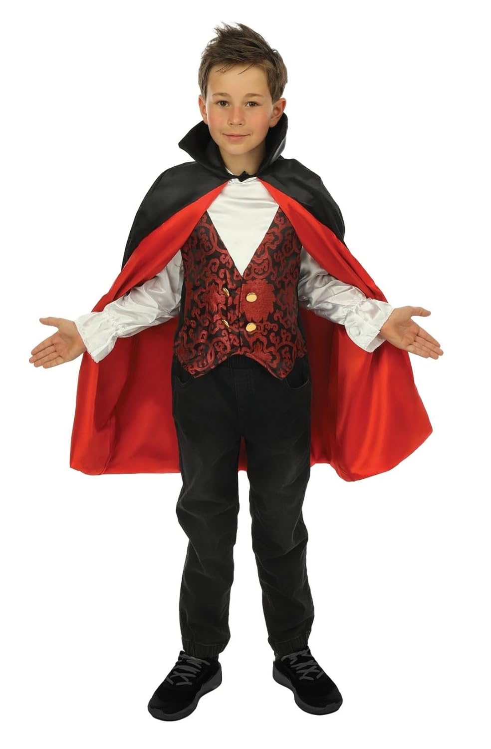 P'TIT CLOWN - Déguisement Vampire Garçon - Costume Halloween Enfant (10-12 ans)
