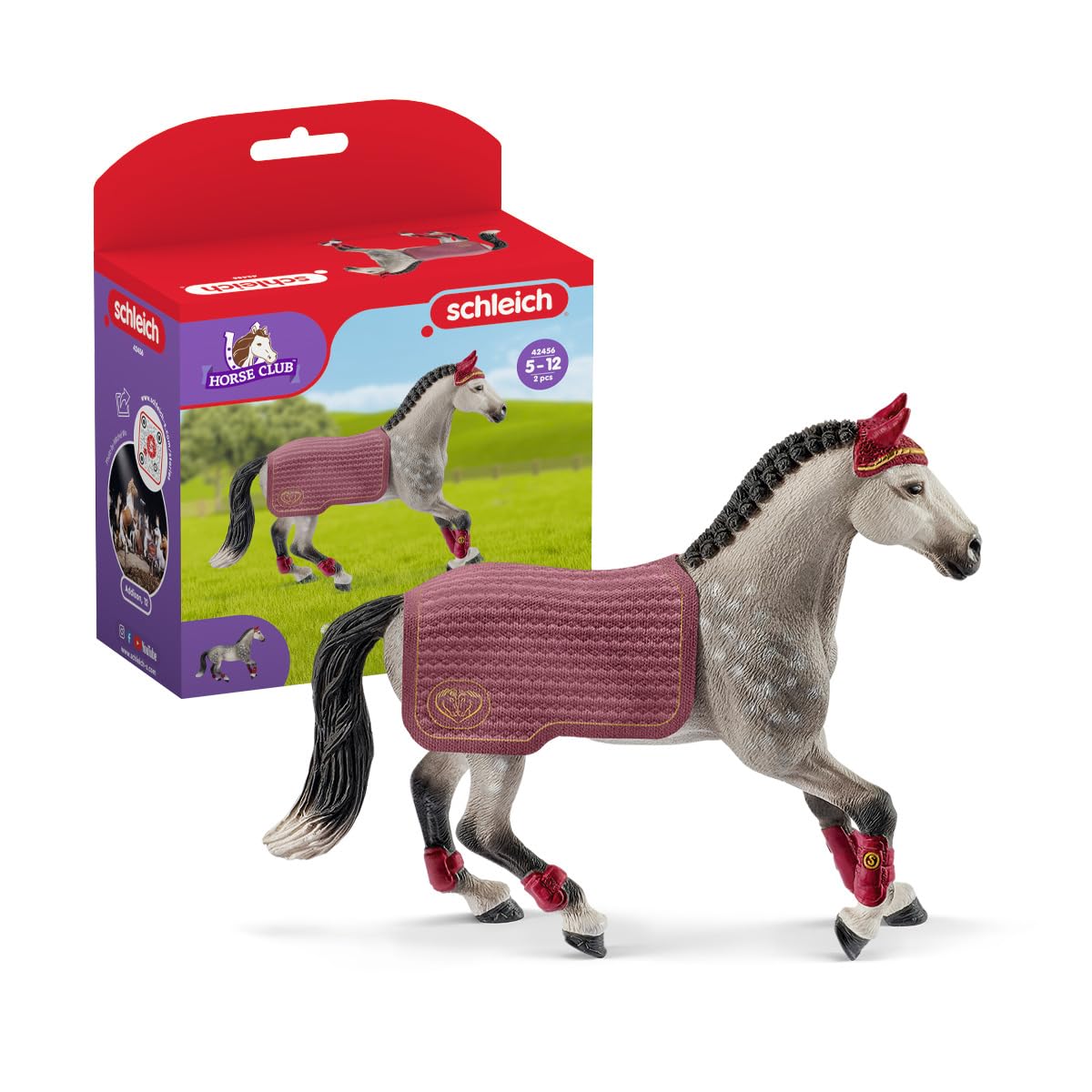Schleich 98272 Wild Life Calendrier de l'Avent 2021 avec Figurines d'animaux - Bébé Hippopotame, Guépard, Lémurien, Éléphant, Scientifique et Plus - Cadeau Jouet Fille et Garçons à Partir de 5 Ans