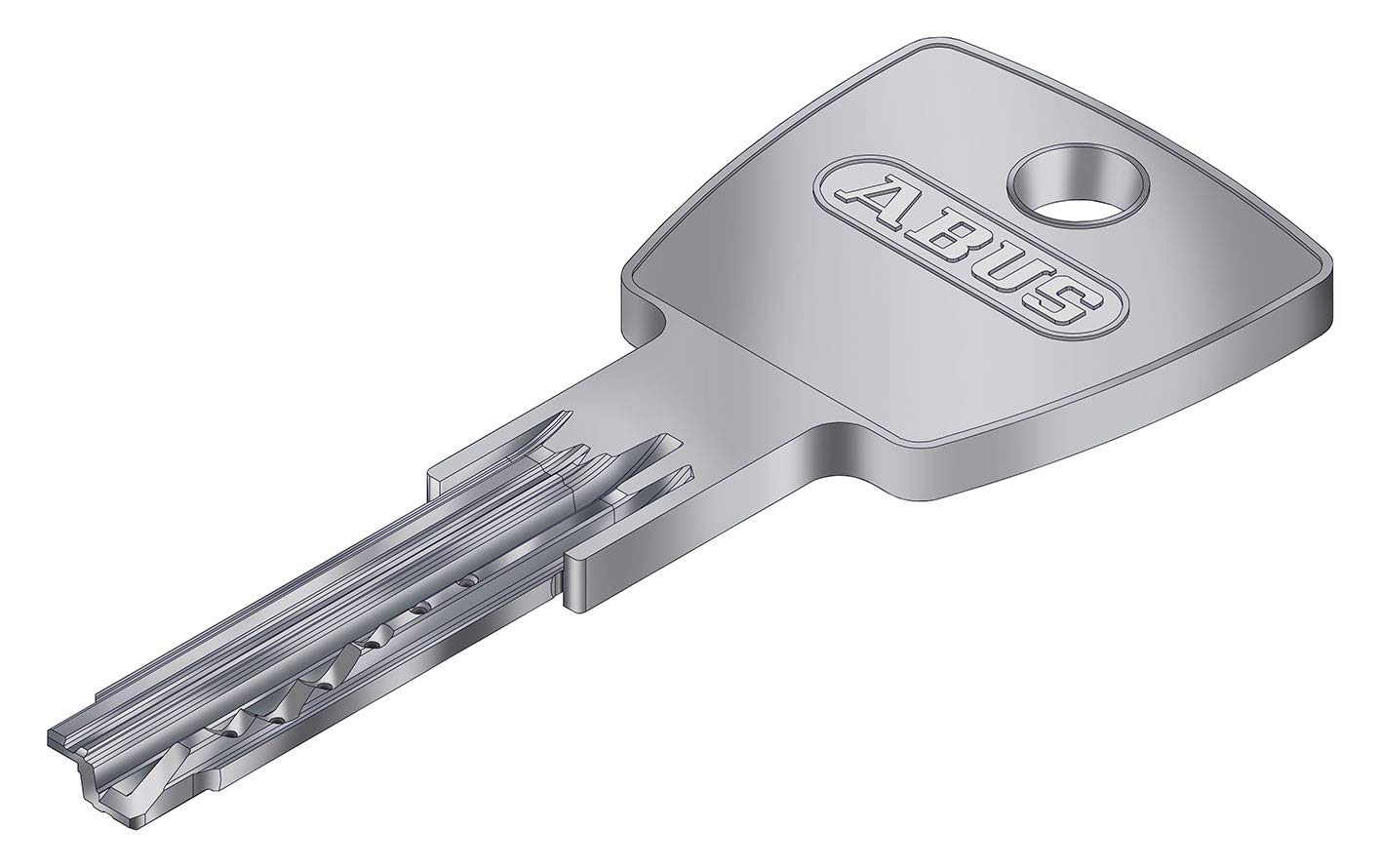 ABUS — Cylindre à bouton 50/40 laiton nickelé – Image 3
