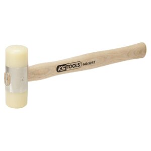 KS TOOLS 140.5212 Maillet à embout nylon 340g - tête Ø35mm - avec manche frêne galbé Multicolore Taille Unique