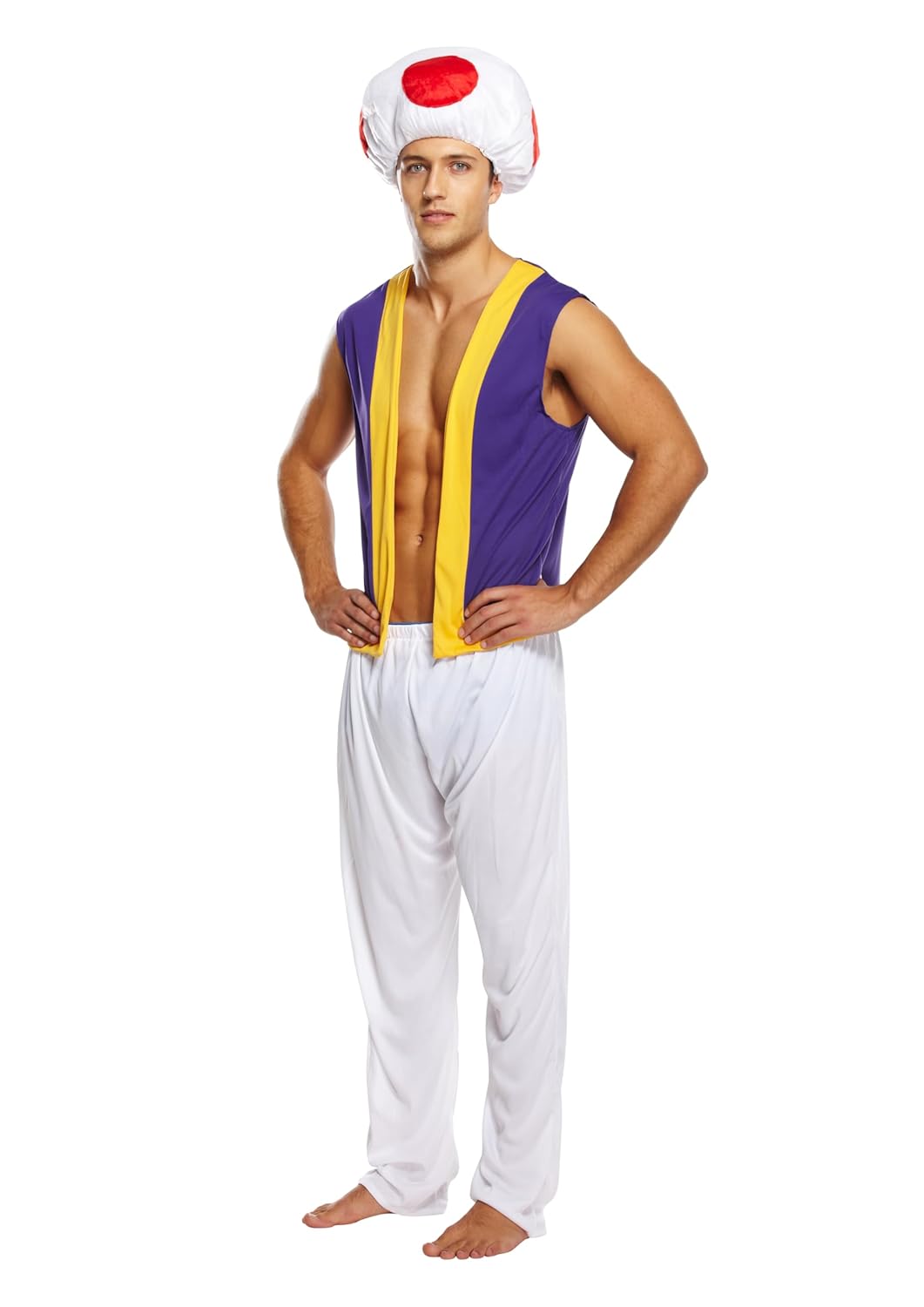 Best Dressed - Costume Champignon Adulte Homme, Multicolore, Taille unique