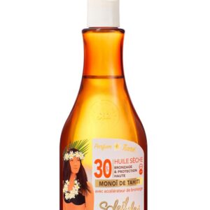 Soleil des Îles | Huile sèche - Bronzage & Protection Solaire SPF 30 - Parfum Tiaré