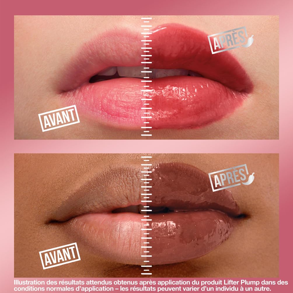 MAYBELLINE NEW YORK Lifter Plump — Gloss à lèvres Peach Fever 5,4 ml – Image 2