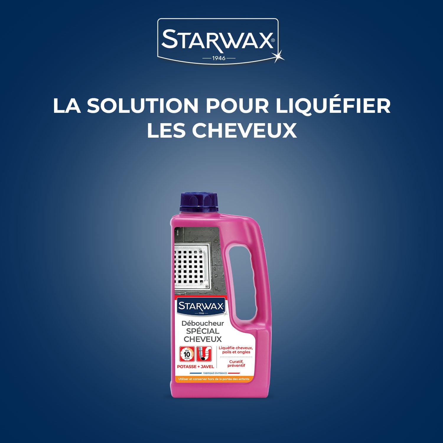 STARWAX — Déboucheur Canalisations Spécial Cheveux 900ml – Image 4
