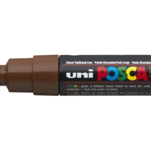 UNI-BALL Marqueur Pte large biseautée POSCA PC8K 8mm Marron