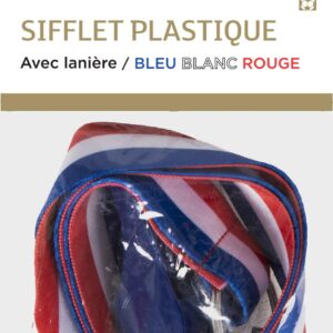 Alternative view of P'TIT CLOWN — Sifflet en Plastique avec Ruban Tricolore
