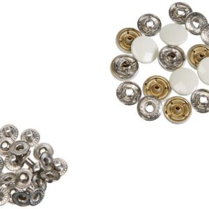 Alternative view of PRYM Anorak — Boutons pression sans couture 15 mm blancs