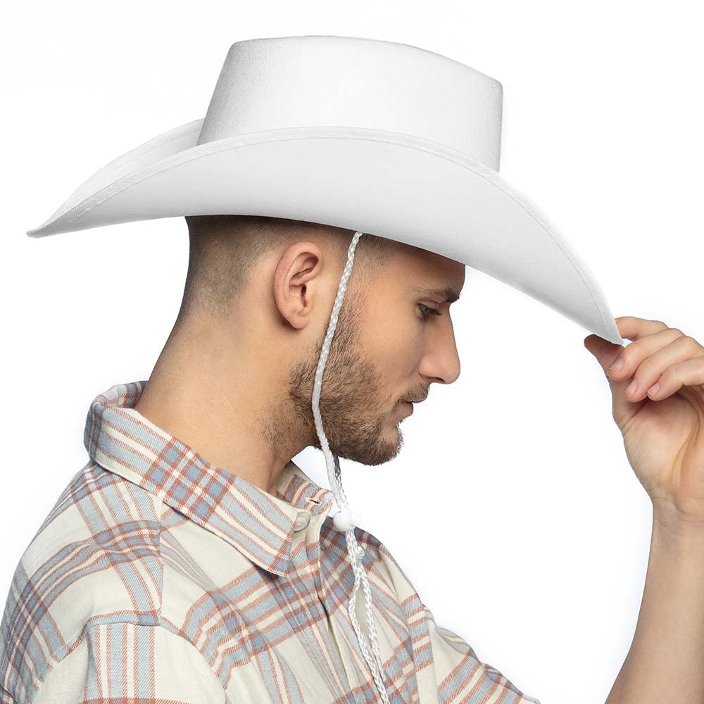 BOLAND Wichita — Chapeau de cowboy blanc taille unique – Image 3