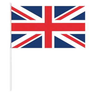 P'TIT CLOWN - 23453 - Drapeau Royaume-Uni - 30x40 cm - Idéal pour les Décorations de Fête Nationale, Événements Sportifs - Polyester - Bleu, Blanc, Rouge
