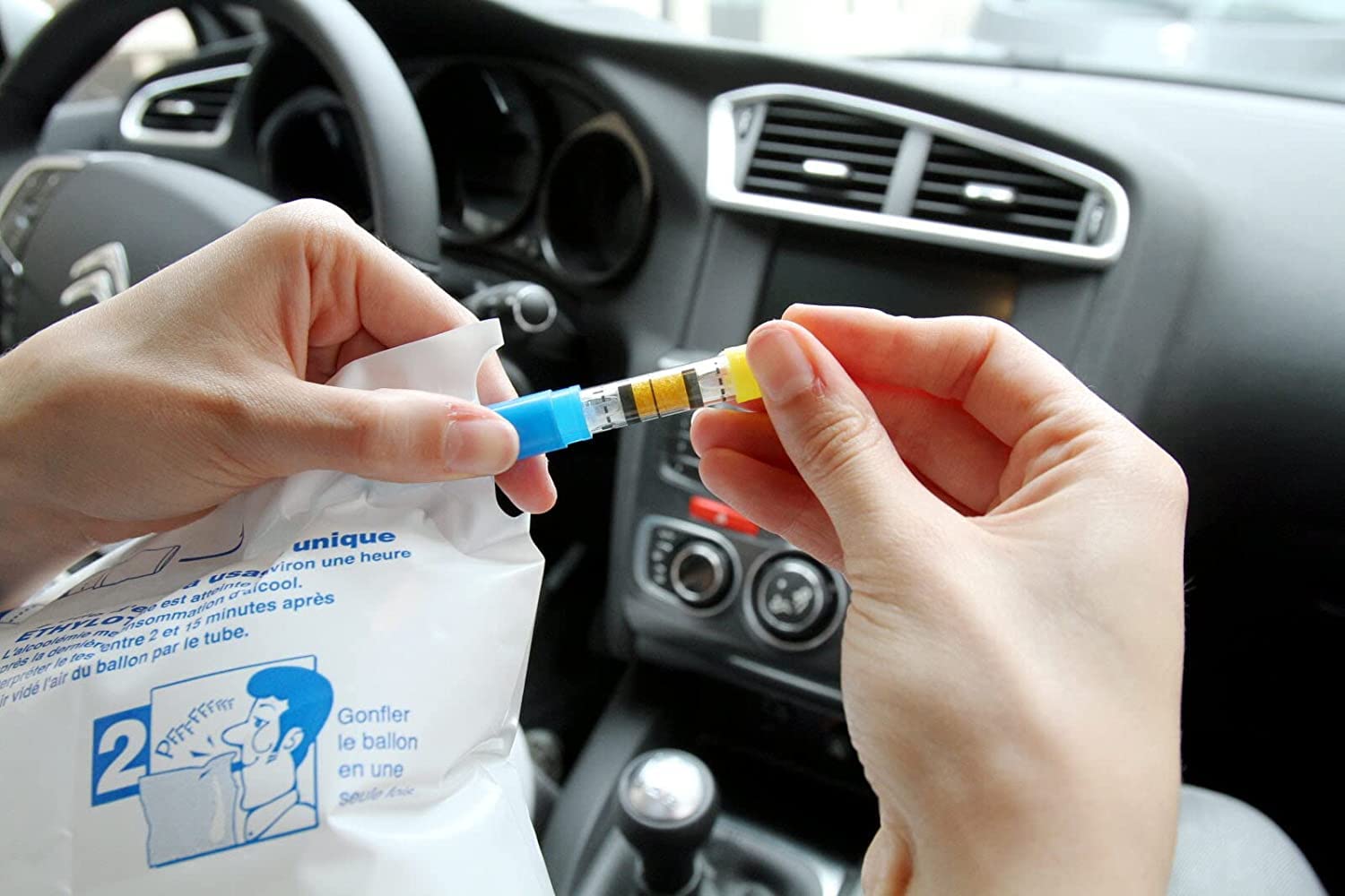 Le Pro du Médical - Lot de 4 Ethylotests jetables - Le Ballon - 0,5g/l - Norme NF – Image 2