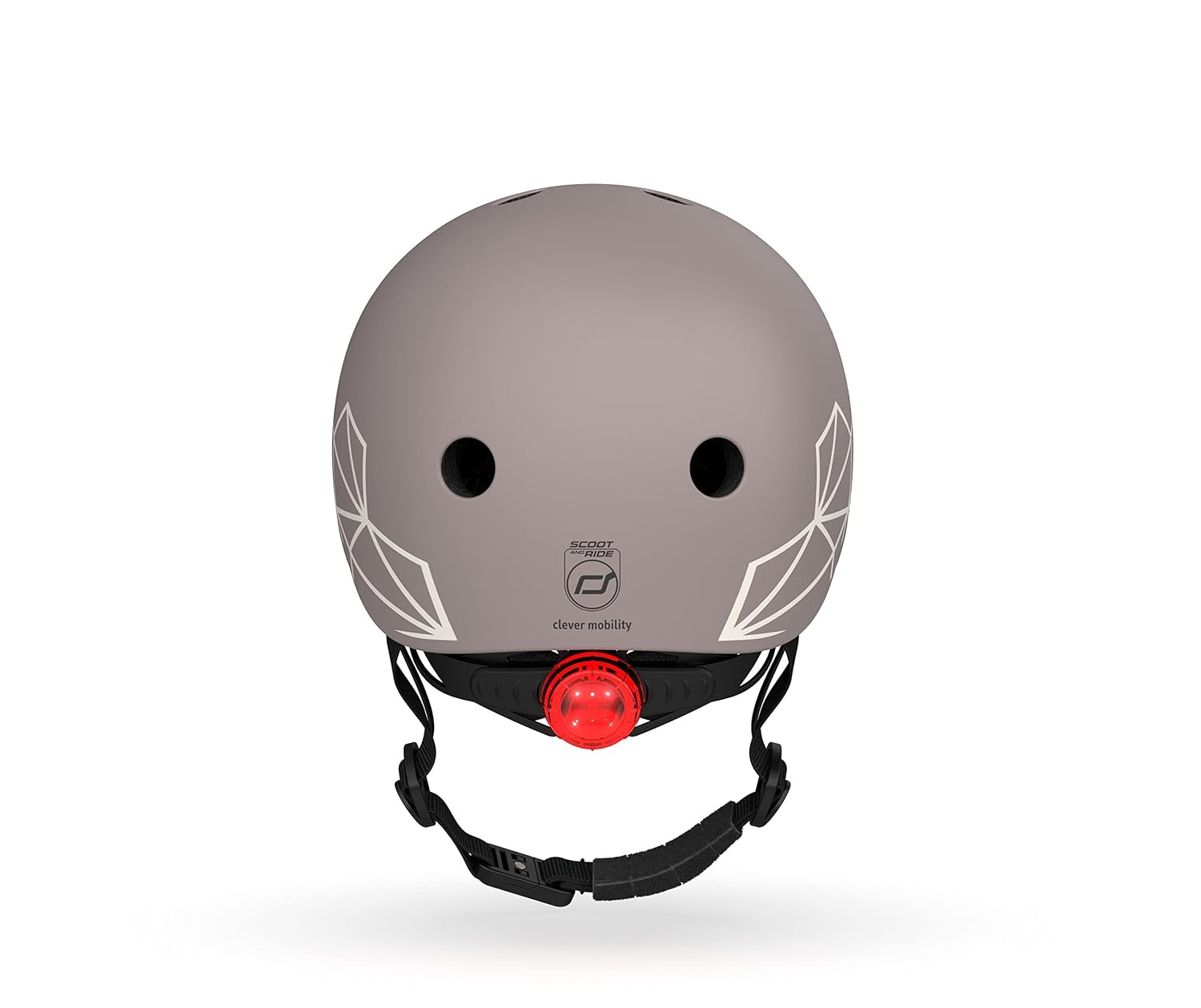 SCOOT AND RIDE — Casque XS motif lignes taupe – Image 3