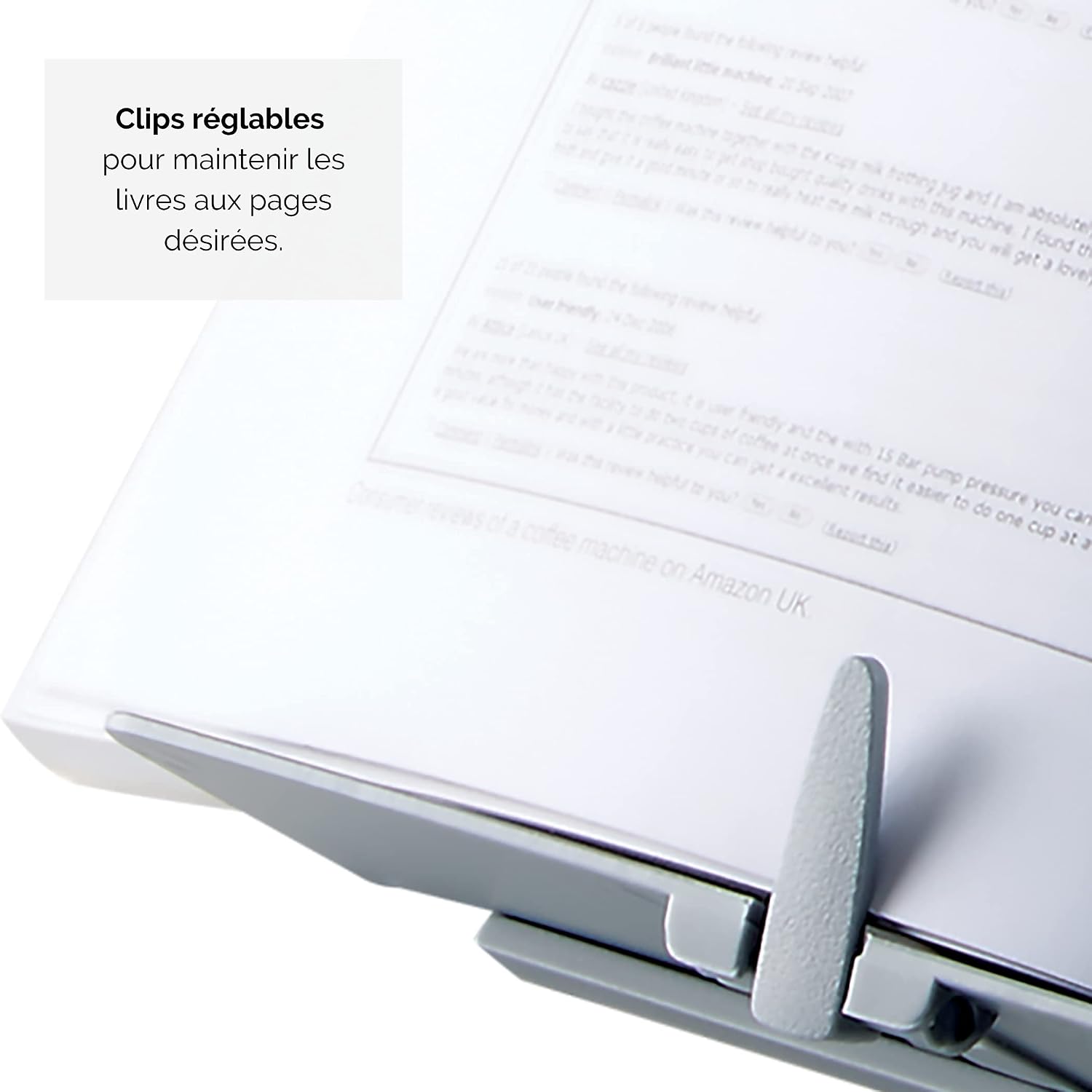 FELLOWES Booklift — Porte-livre chevalet réglable 9 hauteurs – Image 5