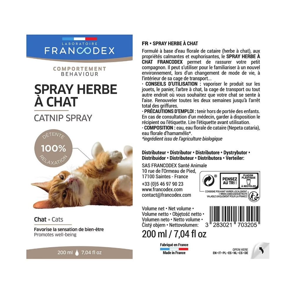 FRANCODEX — Spray à l’herbe à chat 200 ml – Image 3