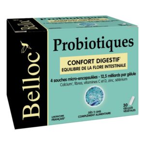 BELLOC — Probiotiques confort digestif 30 gélules végétales