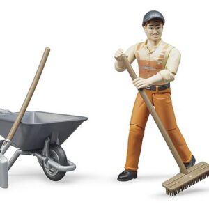 Alternative view of BRUDER bworld — Kit de figurines Ouvrier communal 1:16