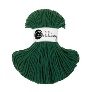 Bobbiny Corde Macramé Tressée Junior 3mm (Pine Green) 100m
