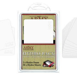 The Army Painter | Hydro Pack pour la Wet Palette | Recharge pour Palette : 50 Lingettes et 2 Éponges pour la Peinture de Figurines de Jeux de Table