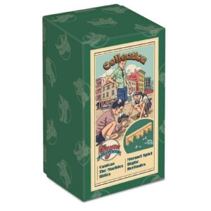Cayro - Billes - + 8 Ans - Boite Rétro Et Sac en Tissu - Jeu De Société - Enfants Et Adultes - Billes en Verre Et Buts en Bois - 2 À 8 Joueurs