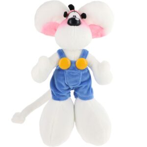 Diddl - Peluche 30 cm en Salopette Bleue - Peluche Originale Douce et Collector - Matière 100% Recyclée - Cadeau Enfant - Nostalgie Années 90 - Doudou Souris - Jouet Tendance Fille ou Garçon