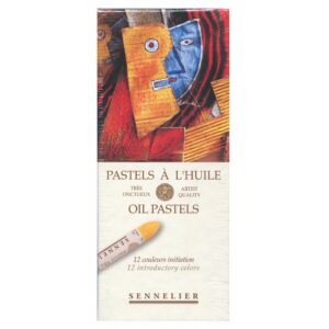 Sennelier Lot de 12 pastels à l'huile, acrylique, introduction, taille unique