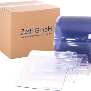 Bandes de PVC en rouleau, 3x300mm 25m transparentes/transparentes, pour utilisation comme rideau à bandes/lamelles, rideau industriel, résistant aux intempéries, PVC souple