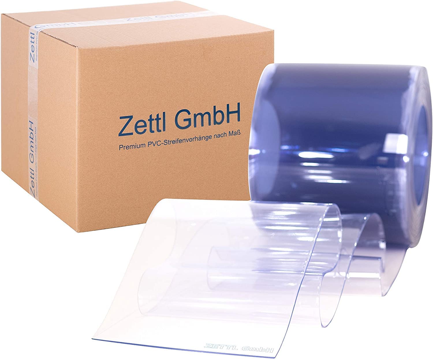 Bandes de PVC en rouleau, 3x300mm 25m transparentes/transparentes, pour utilisation comme rideau à bandes/lamelles, rideau industriel, résistant aux intempéries, PVC souple