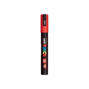 POSCA PC-5M — Marqueur rouge pointe ogive 1,8-2,5 mm
