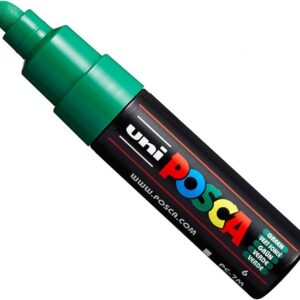Uni POSCA PC-7M Paint Marker - marqueur – Large Pointe 4,5-5,5 mm – 15 couleurs Green
