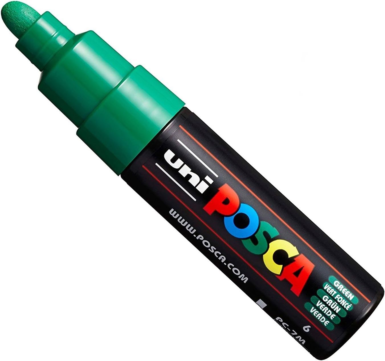 Uni POSCA PC-7M Paint Marker - marqueur – Large Pointe 4,5-5,5 mm – 15 couleurs Green