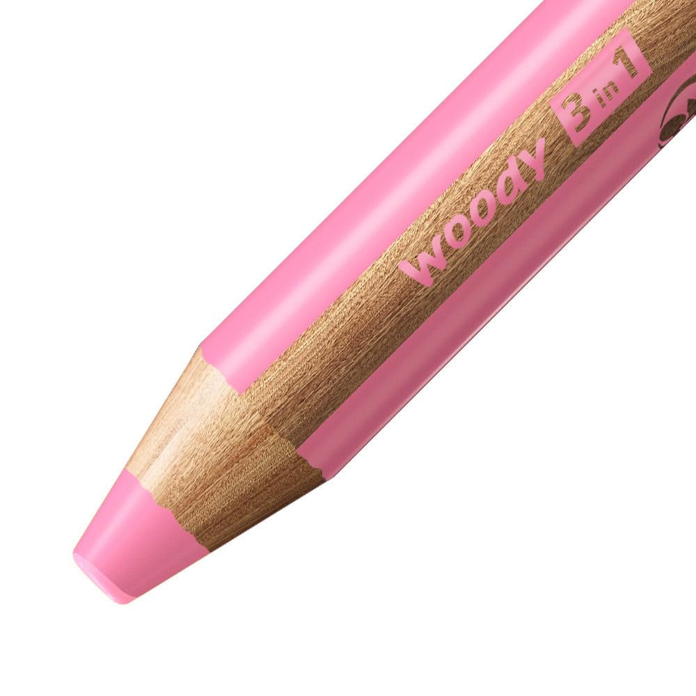 STABILO woody 3-in-1 — Étui de 10 Crayons + Taille-crayon – Image 3