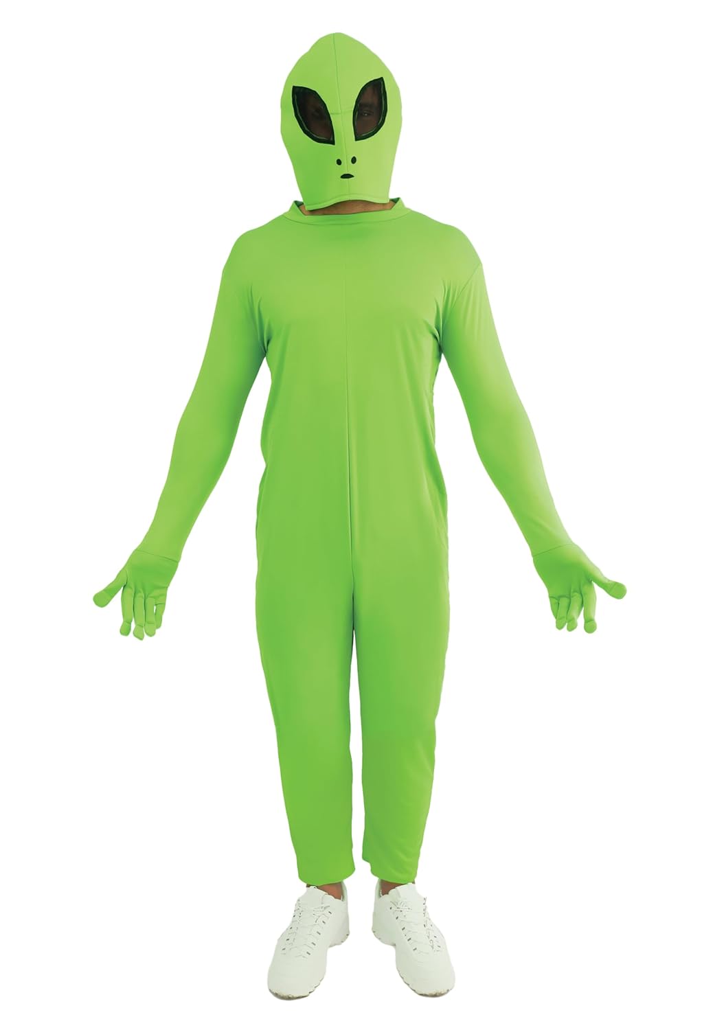 P'TIT CLOWN - Déguisement Extra-Terrestre Adulte - Costume Alien - Pour Carnaval, Halloween, Fêtes Costumées, Soirées à Thème, Cosplay, Spectacles et Animations Festives - Vert (S-M)