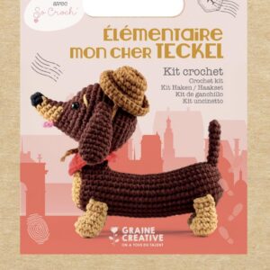 Ma boîte en peluche au crochet Amigurumi - Teckel