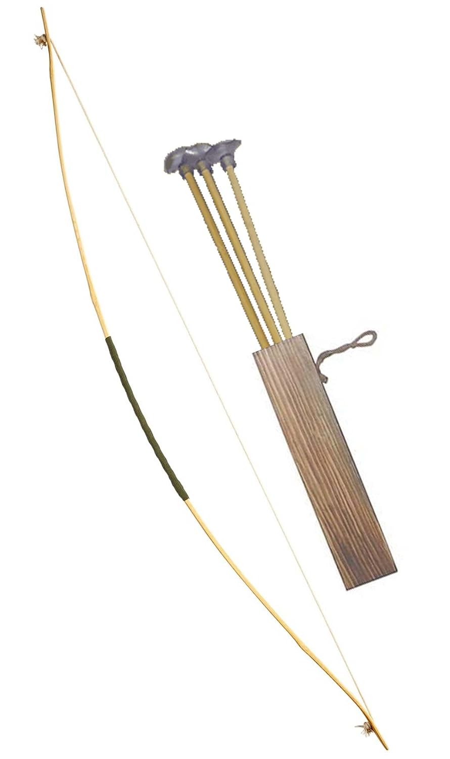 GRAND ARC — Arc avec 3 flèches en bois 100 cm – Image 2