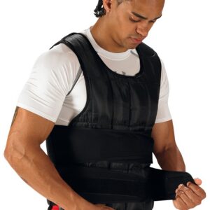 Sveltus Gilet lesté , Homme, Noir, 10 kg