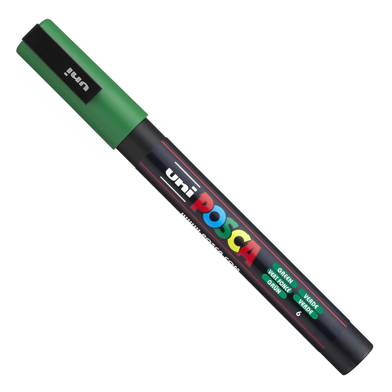 Posca Lot de 4 marqueurs de peinture PC-3M dans une pochette en plastique - Tons verts – Image 2