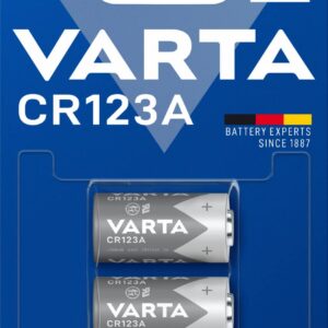VARTA Piles CR123A, lot de 2, 3V, piles spéciales pour petits appareils électroniques, longue durée de vie, hautes performances