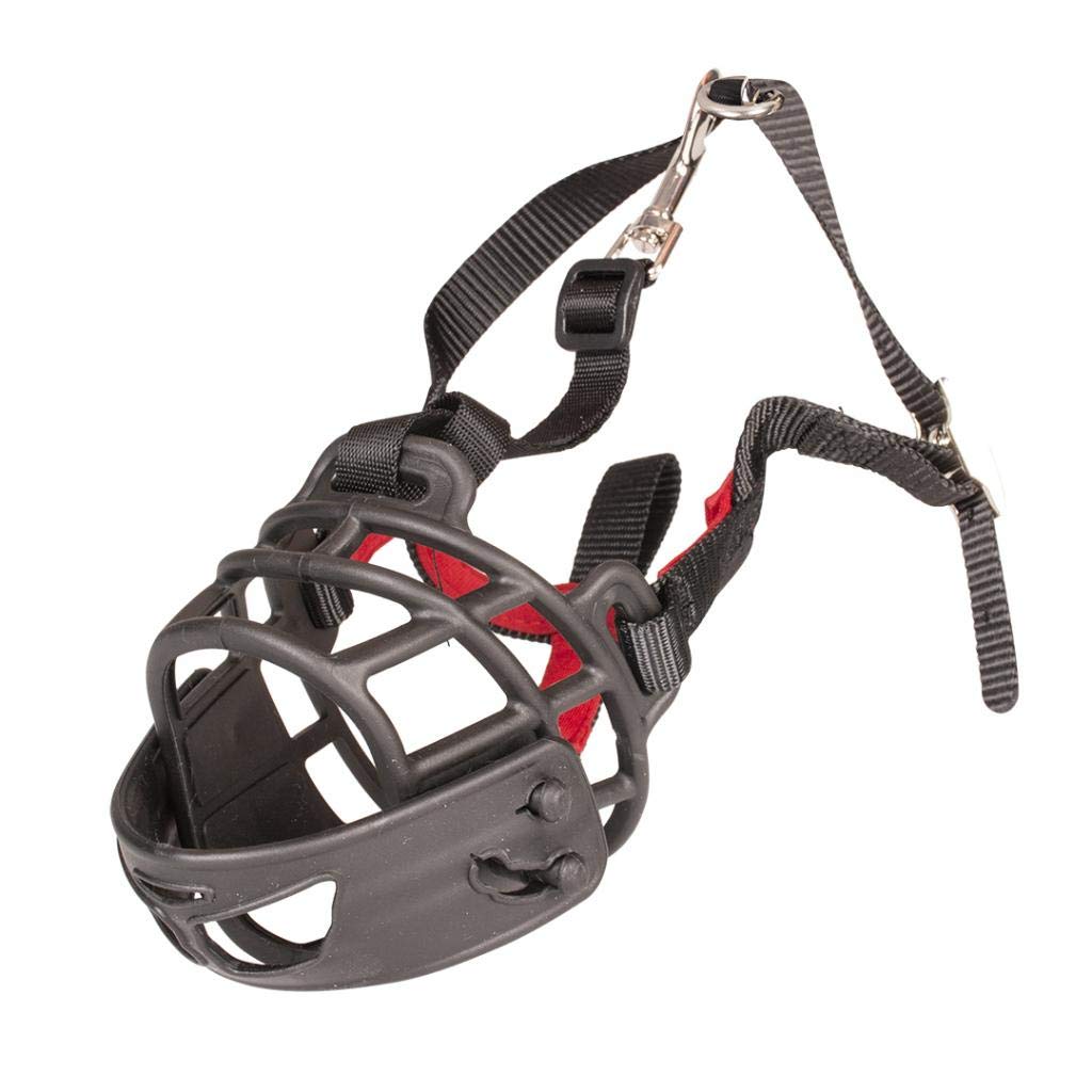 duvoplus, Muselière Caoutchouc Xsmall Noir/Rouge, muselière, Noir/Rouge, Chien