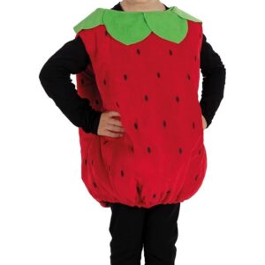 P'TIT CLOWN - Déguisement Enfant - Costume Fraise - Parfait pour Carnaval, Anniversaire, Fêtes Costumées et Évènements à Thème (3-4 ans)
