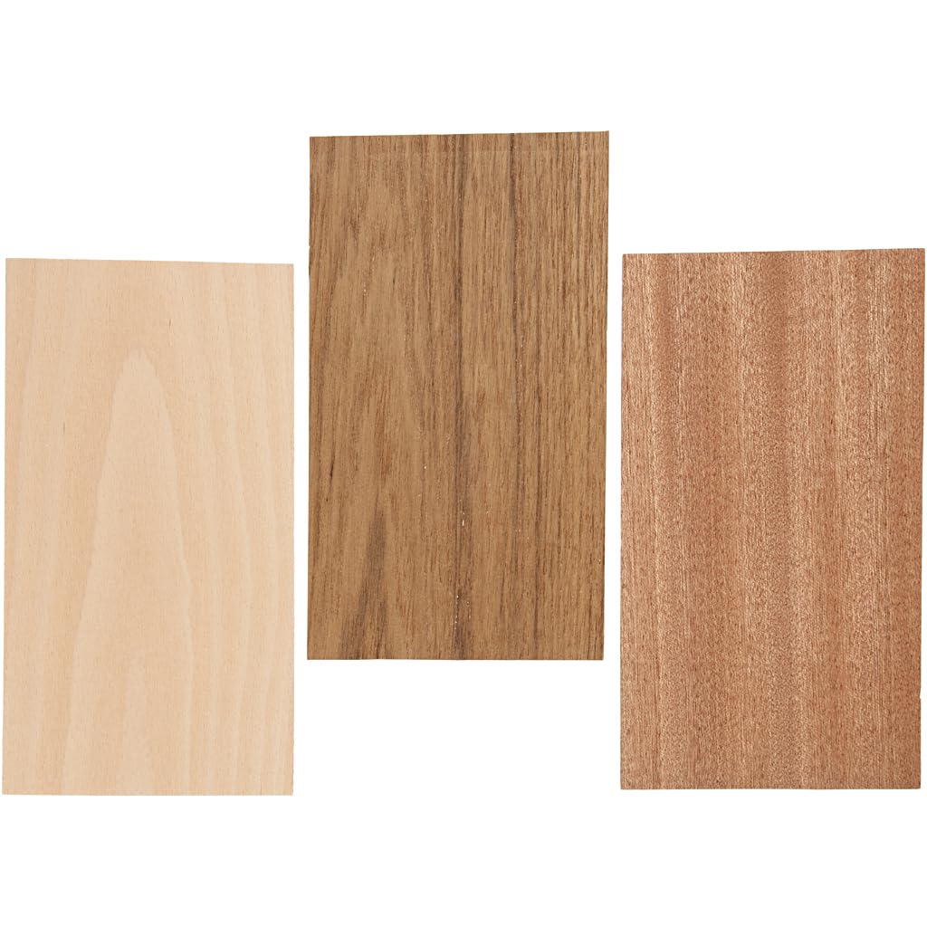 CREATIV COMPANY — Feuilles de placage bois 12x22 cm x3 – Image 2