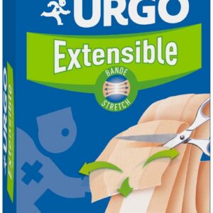 Urgo - Bande à découper - Extensible Strech - Compresse anti-adhérente - 1mx6cm