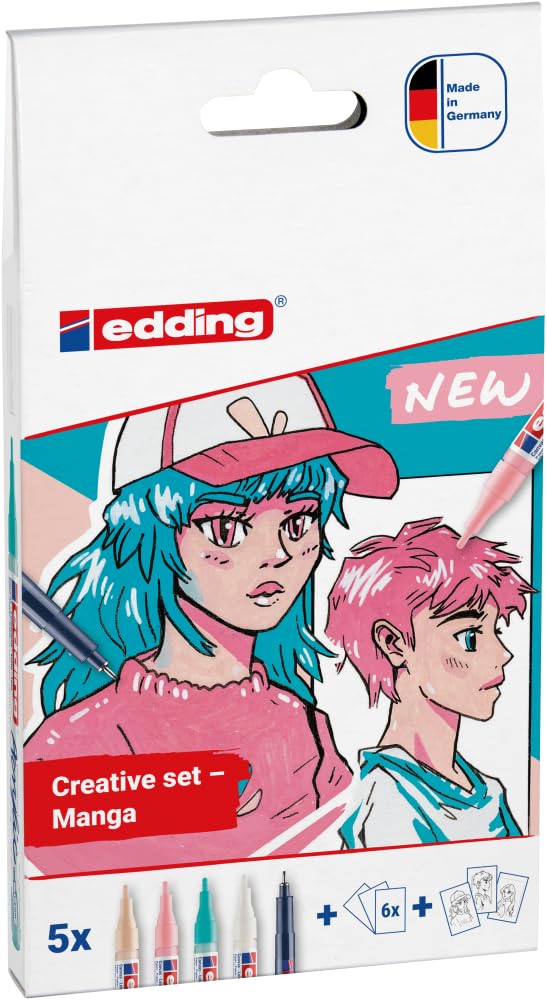 EDDING 5300/1800 — Set créatif manga de 5 marqueurs – Image 2