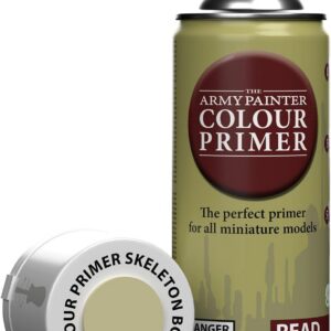 The Army Painter, Colour Primer Skeleton Bone, 400 ml Spray Acrylique Os de Squelette, Apprêt pour la Peinture de Figurines Warhammer et Donjon et Dragon