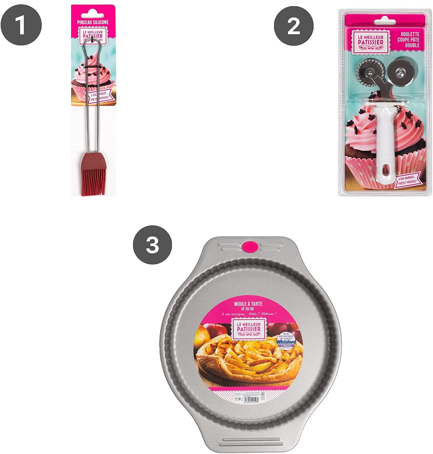 SIF UNIS France — Kit à tarte Ø 28 cm 3 pièces – Image 4