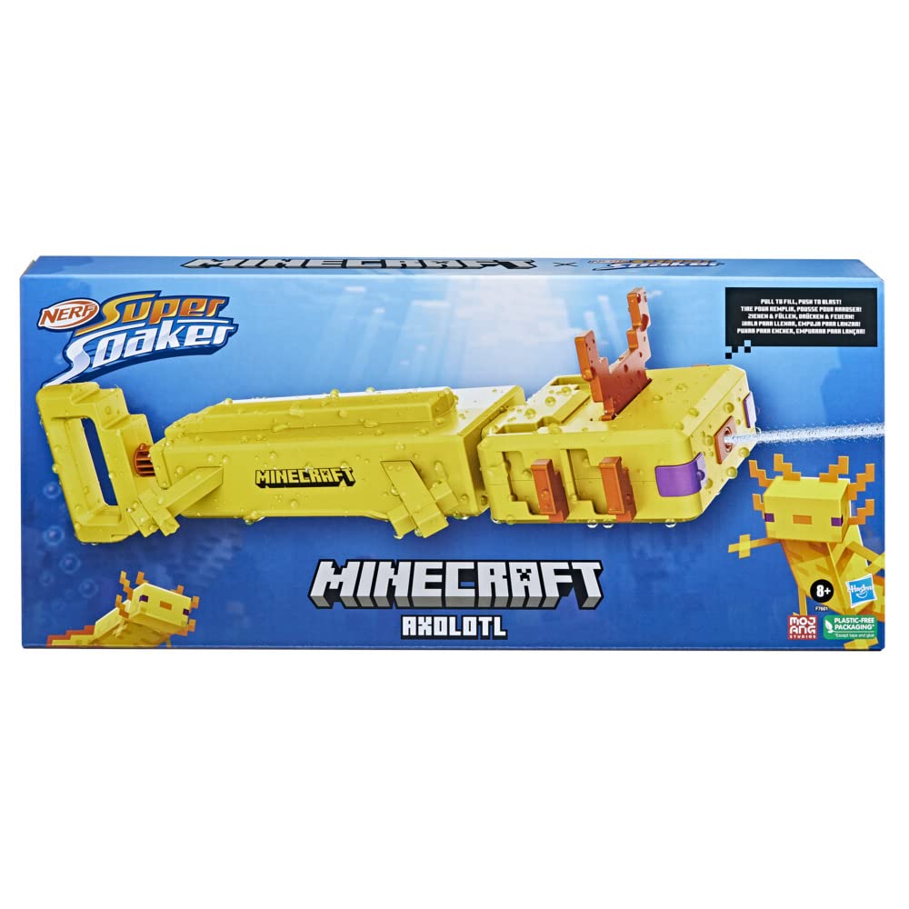 NERF Super Soaker Minecraft — Blaster à Eau Axolotl – Image 2
