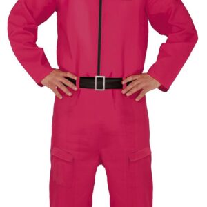 FIESTAS GUIRCA | Costume The Gamer Adulte (46-48/S) - Capuche et Combinaison - Costumes de Jeux Vidéo, Cosplay et Cinéma pour Halloween, Carnaval et Fêtes Déguisées - Idéal pour Adultes - Rose