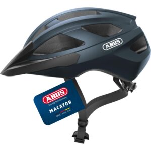 ABUS Casque de vélo de course Macator - Casque de vélo sportif pour débutants - aussi pour les porteurs de tresses - pour femmes et hommes