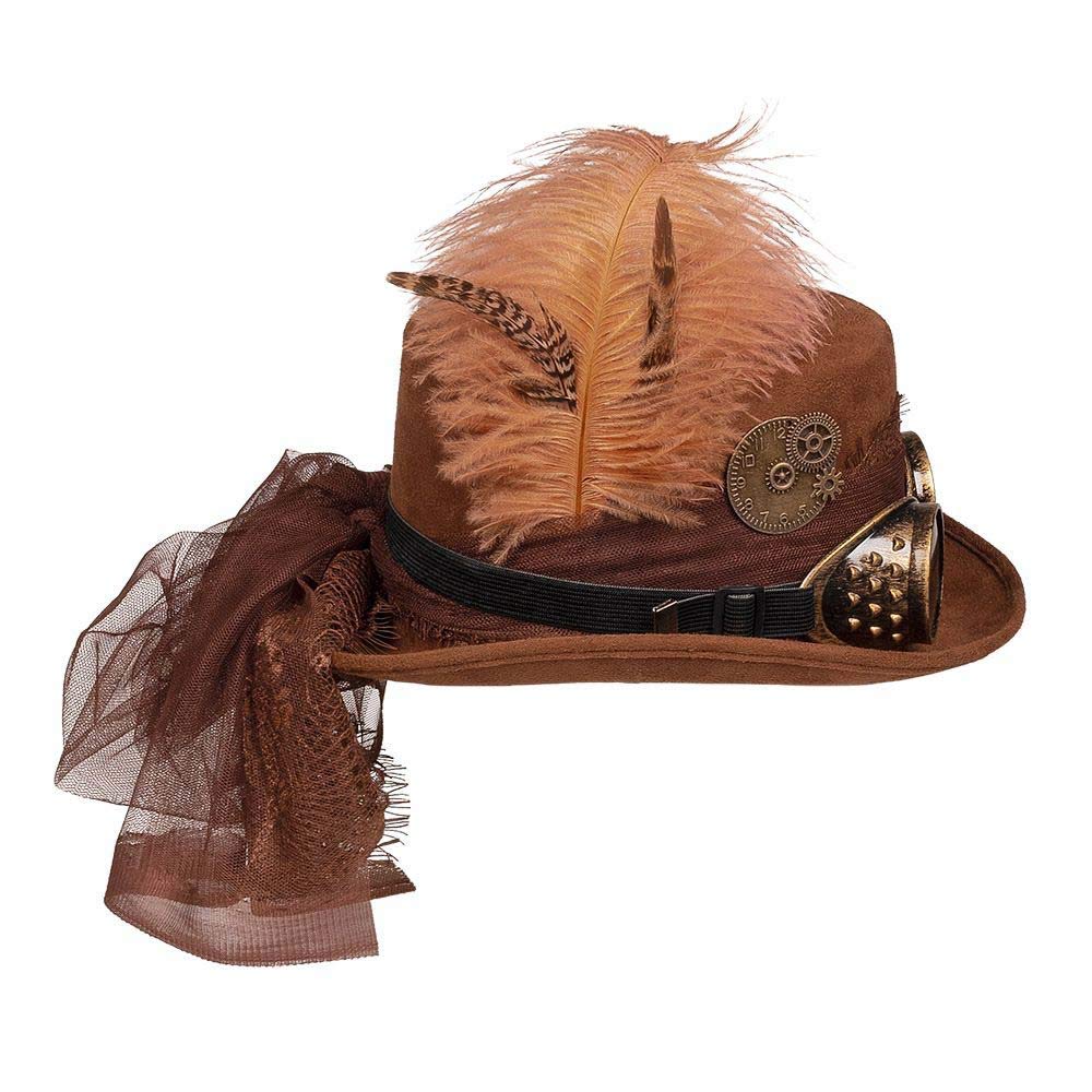 BOLAND — Chapeau Space Punk Deluxe avec lunettes Marron – Image 3