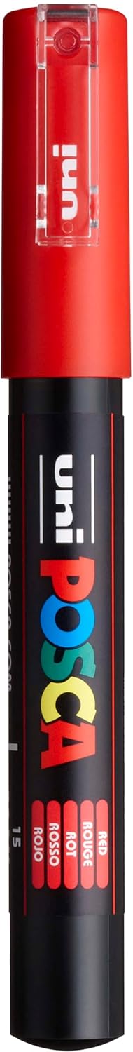 Uni-Ball marqueur peinture Posca (PC-1MR), rouge