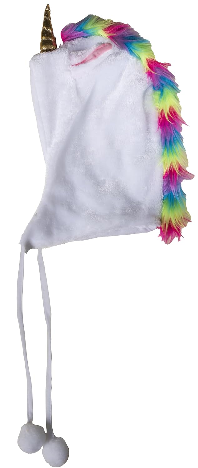 P'TIT CLOWN — Chapeau Licorne à Capuche Blanc Taille Unique – Image 2