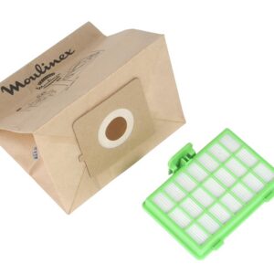 MOULINEX Zélio — 10 sacs papier + 1 filtre HEPA H10